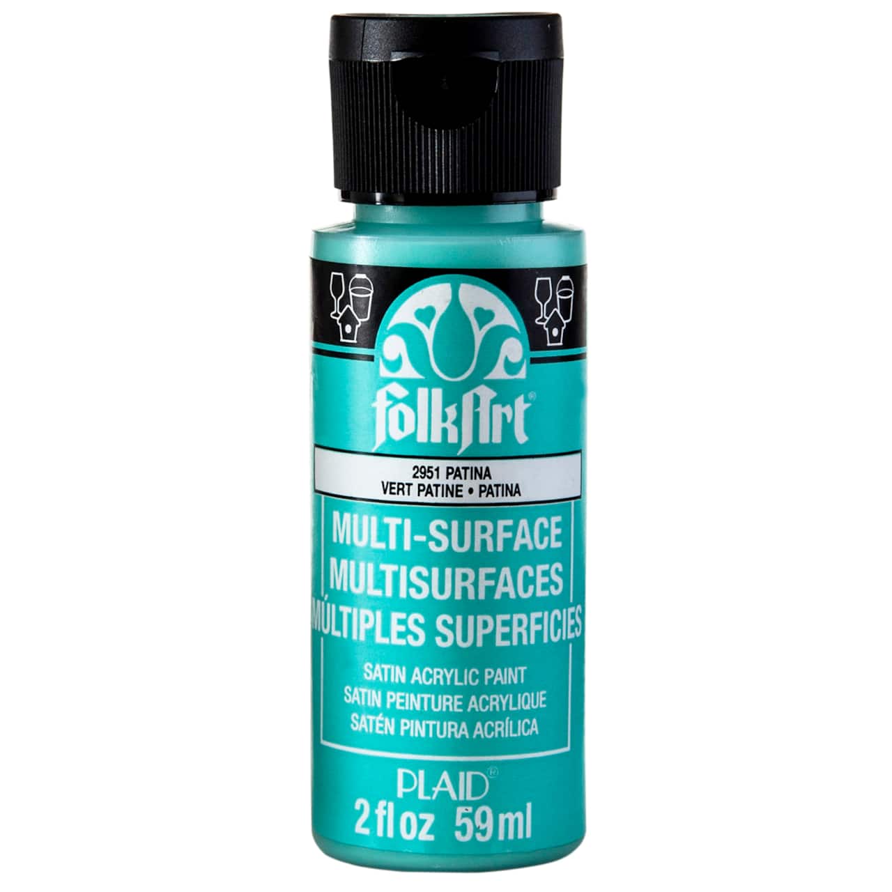 12 Pack: FolkArt® Multi-Surface Satin Acrylic Paint, 2oz.